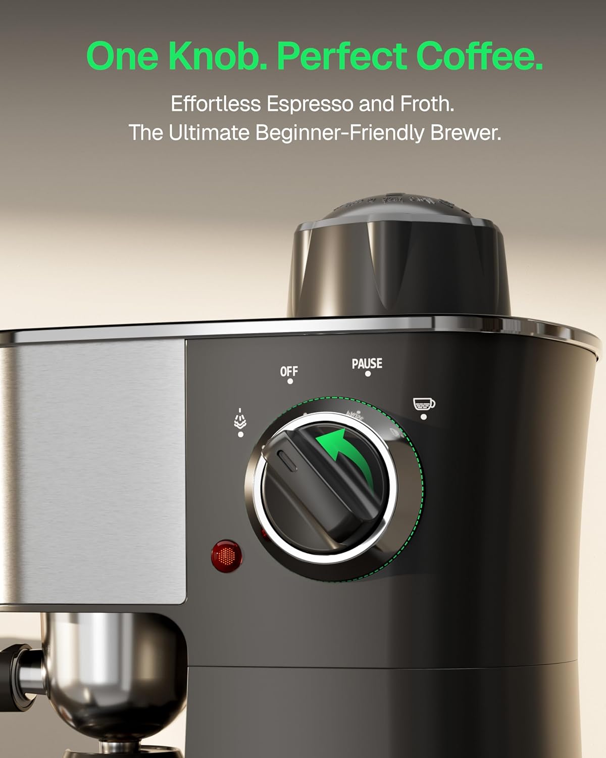 Espresso Machine, 3.5Bar Cappuccino & Latte Maker, 800W Espresso Machine Maker with Steamer