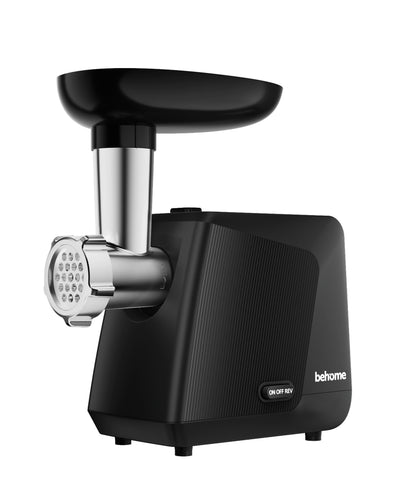 Behome Electric Meat Grinder for Home, Sausage Stuffer and Kubbe Maker | 2800W MAX Grinds up to 2.2 lb/min with reverse control, 3 grinding plates, sausage tube and kubbe attachment for home use