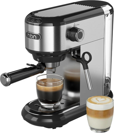 20 Bar Espresso Machine with Milk Frother, Steam Wand & 34oz Removable Water Tank, 1450W for Home & Office
