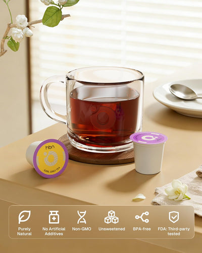 48-Count Sampler Variety Pack for K-Cup Brewers, Healthy & Energizing Tea Capsules, Gift Box Set