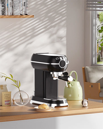 20Bar Compact Espresso Machine with Milk Frother, 27oz Removable Water Tank for Small Spaces