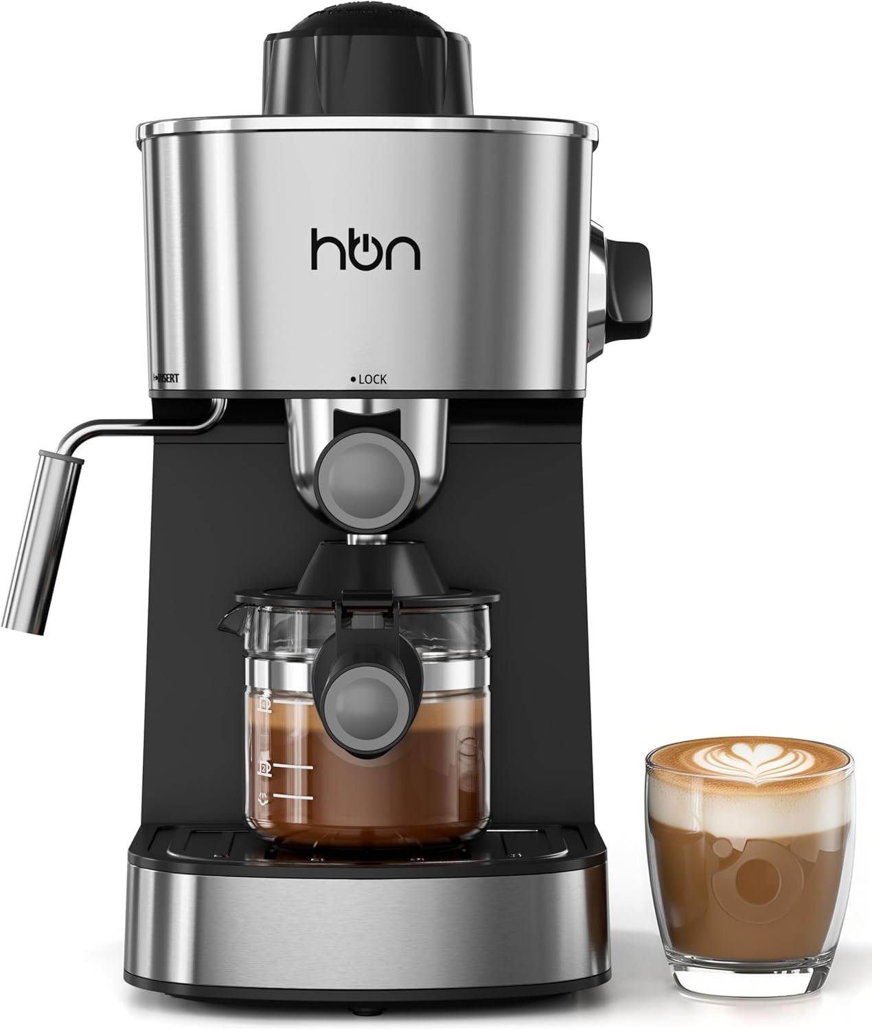 Espresso Machine, 3.5Bar Cappuccino & Latte Maker, 800W Espresso Machine Maker with Steamer