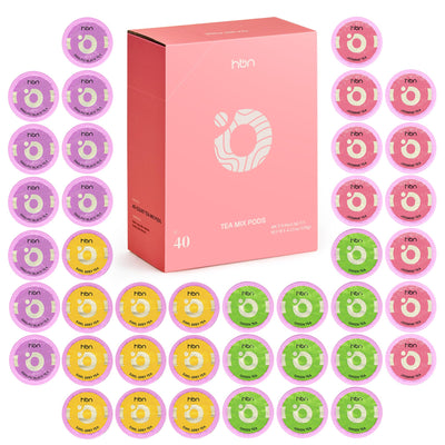 48-Count Sampler Variety Pack for K-Cup Brewers, Healthy & Energizing Tea Capsules, Gift Box Set