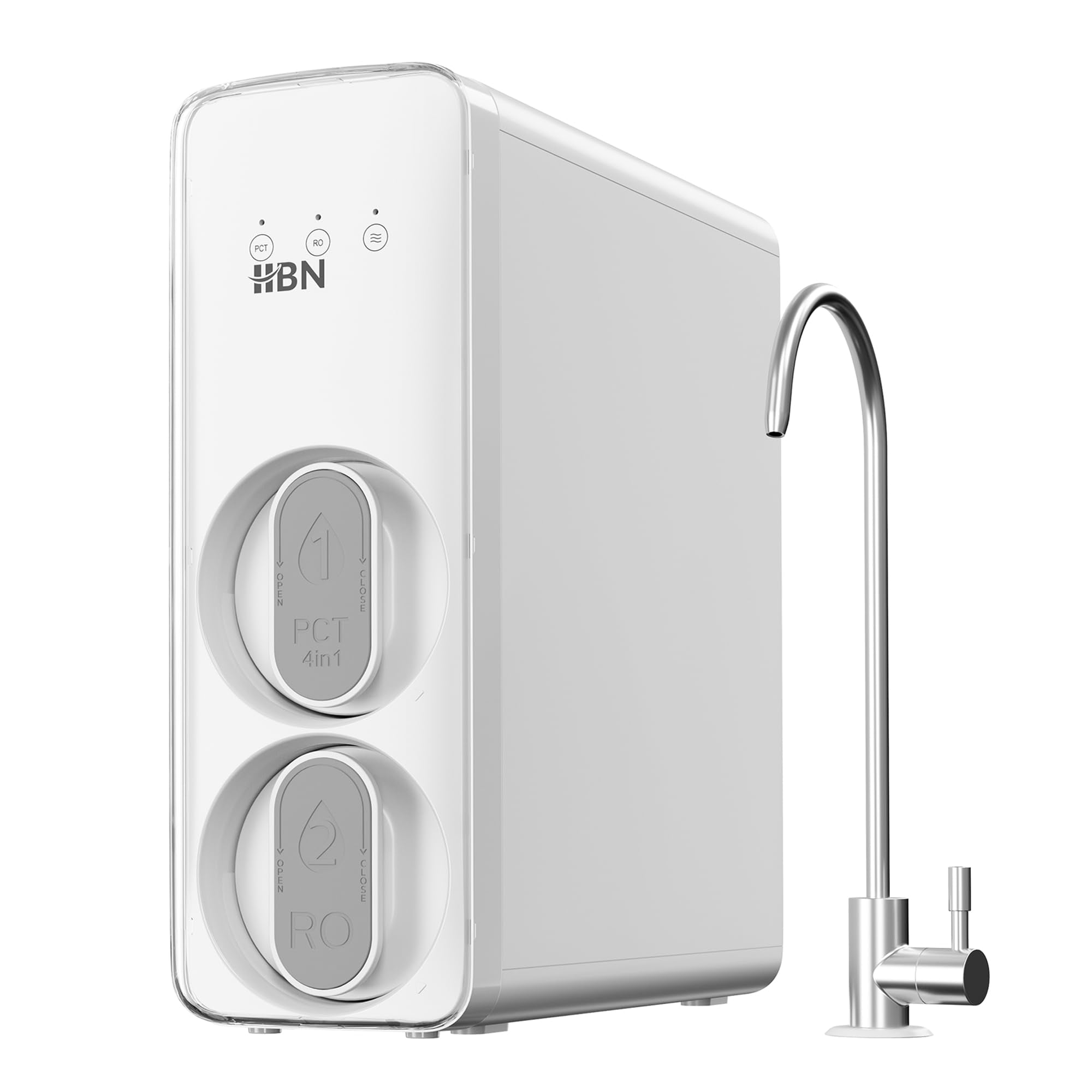 Reverse Osmosis System, 600 GPD RO Water Filter System, 8 Stage Under Sink RO Water Filtration System with Faucet, 2:1 Pure to Drain