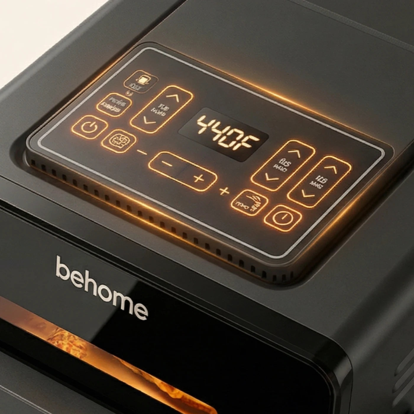 air fryer pizza oven digital control panel with auto cook menu