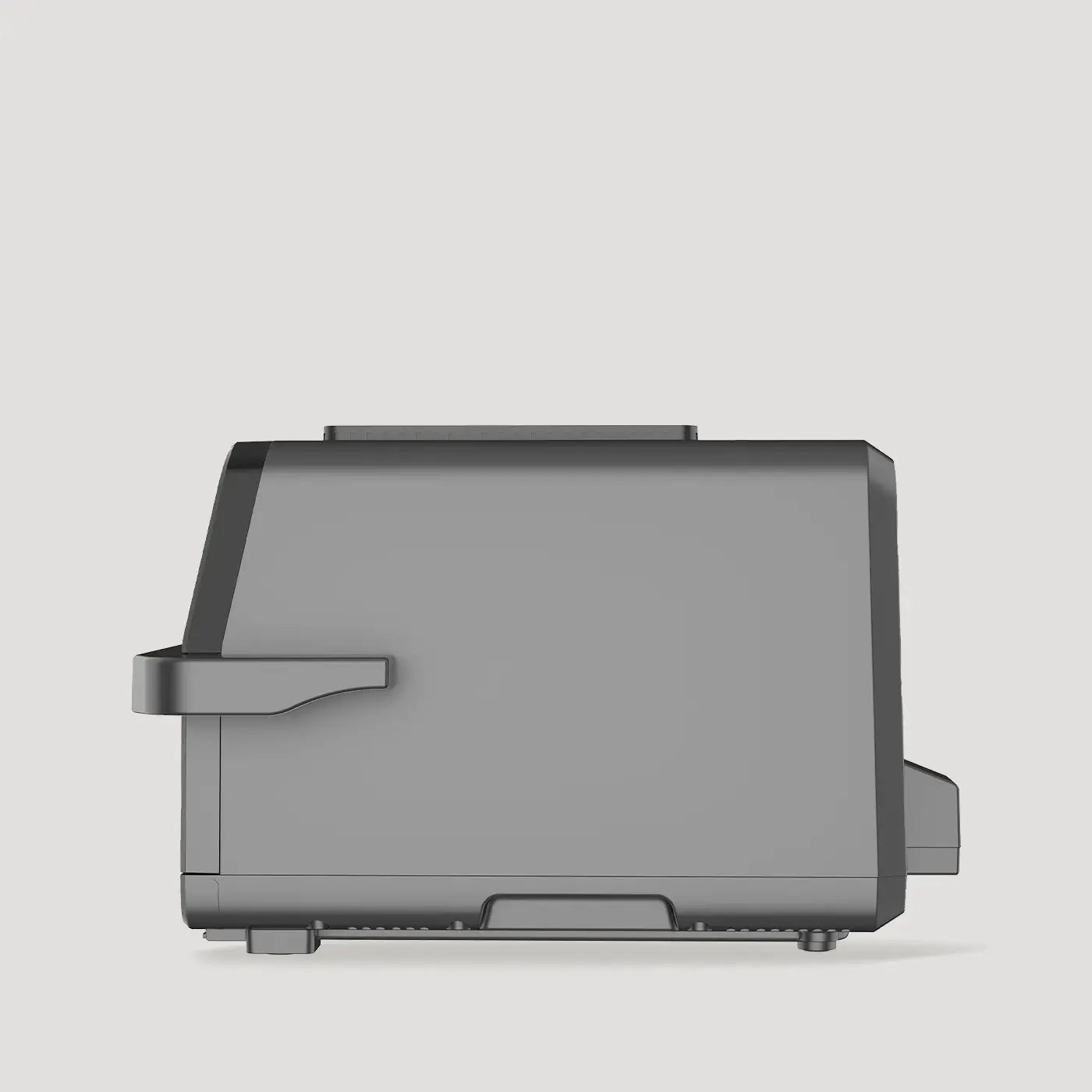 air fryer pizza oven side view compact countertop design