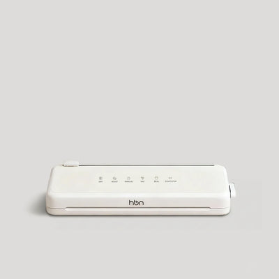 compact automatic vacuum sealer machine for food storage white kitchen appliance