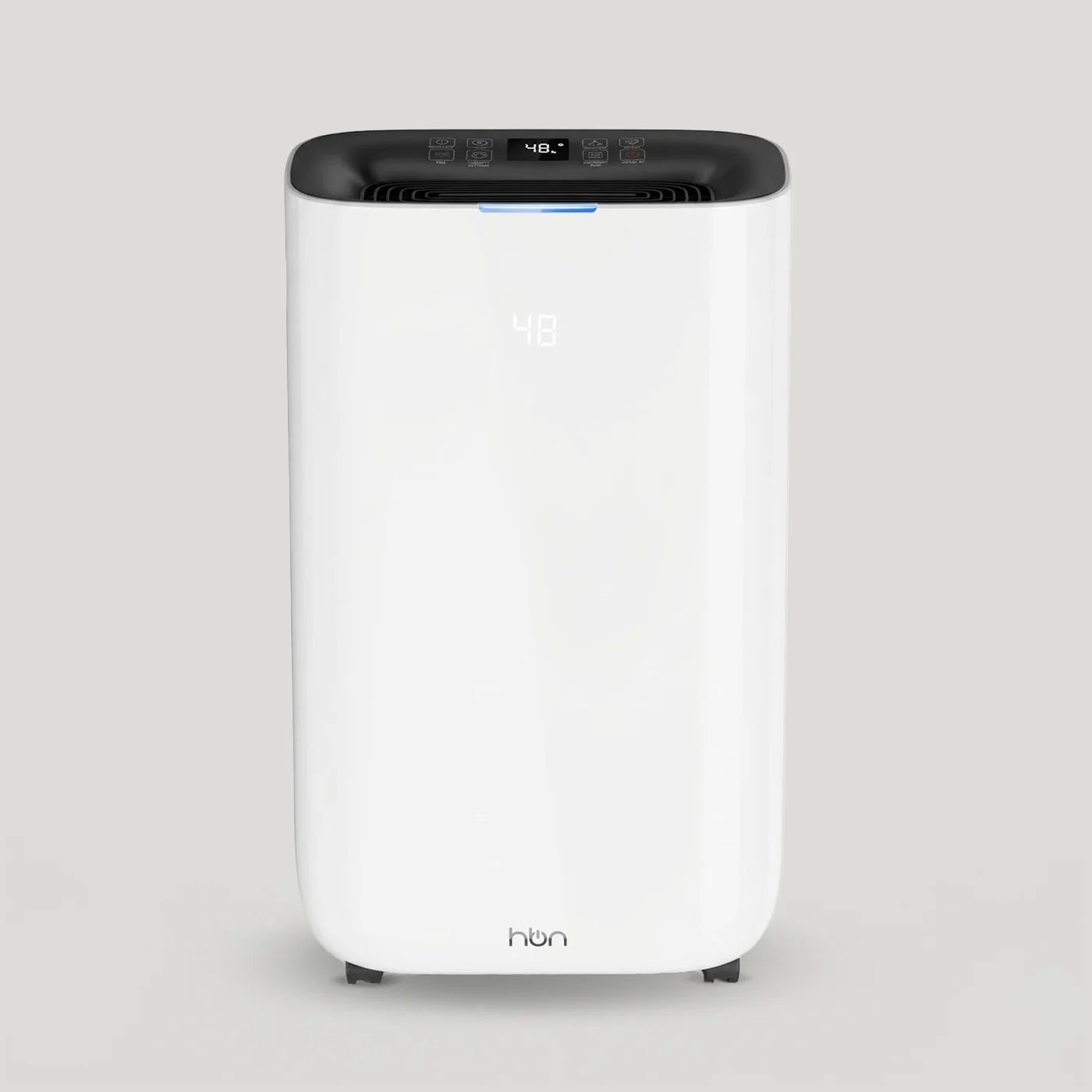 compact dehumidifier for home angled view modern white design