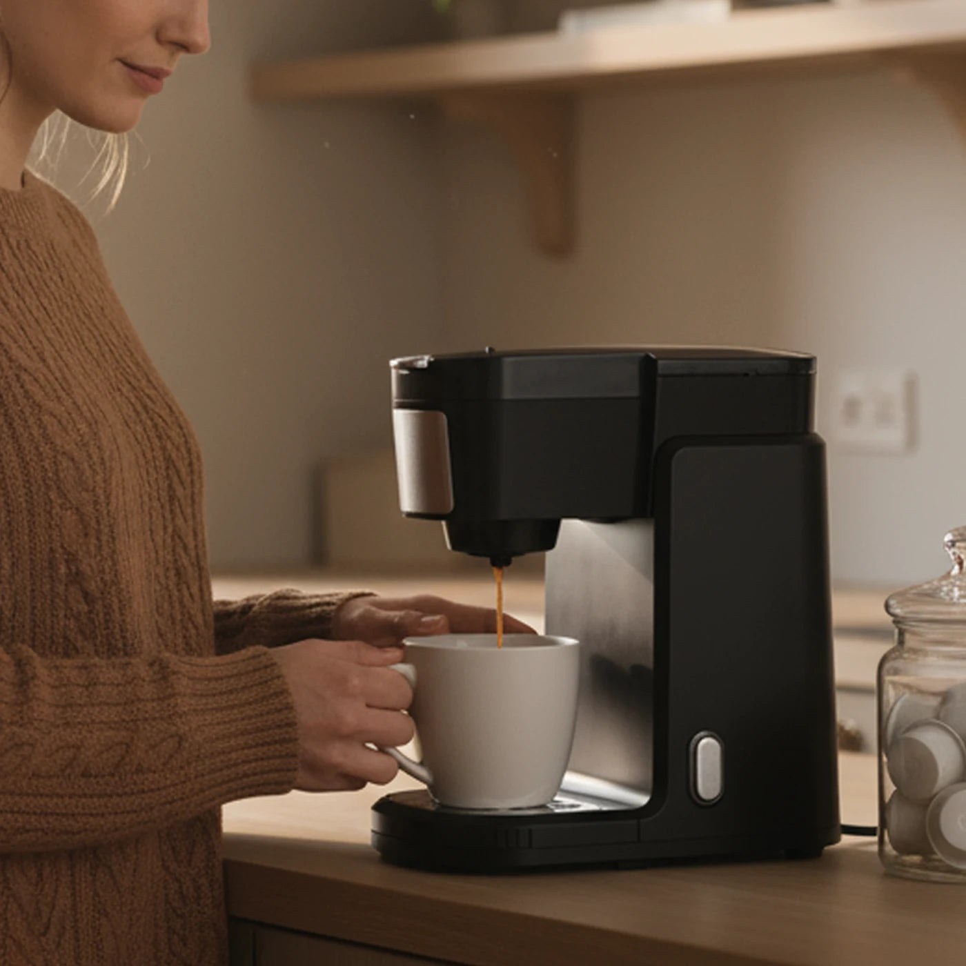 using espresso coffee machine at home easy one touch operation