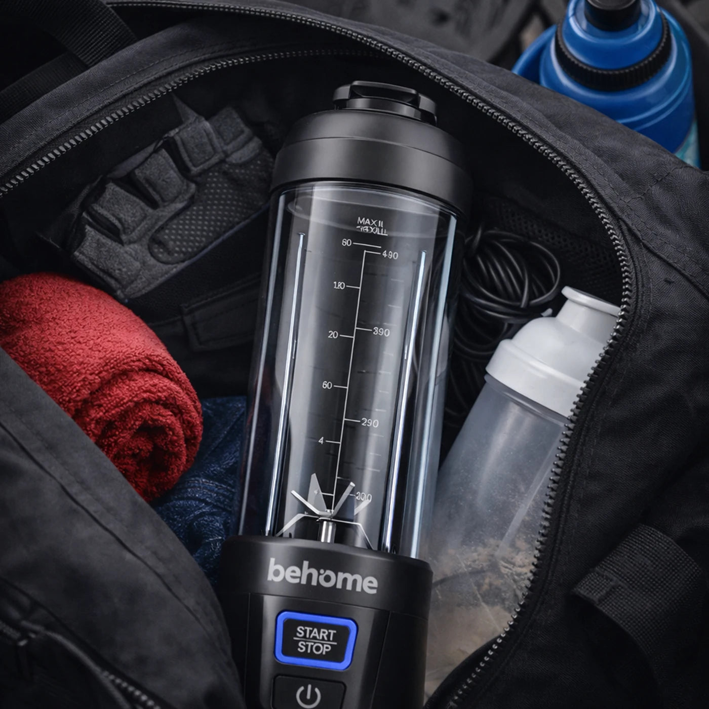 portable juice blender in gym bag lightweight cordless travel blender