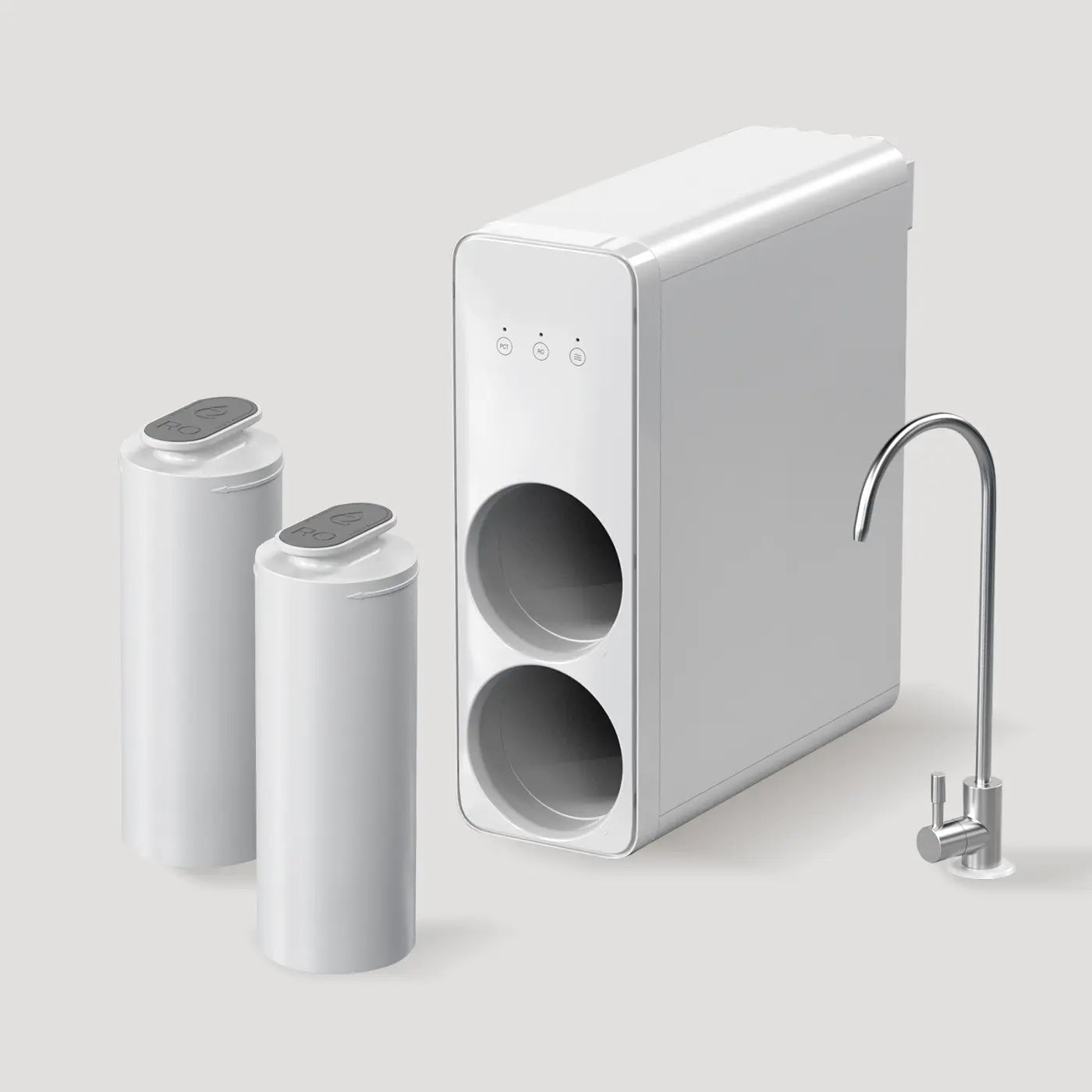 under sink reverse osmosis system with filter components and replacement cartridges