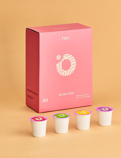 tea capsules packaging box with multiple single serve tea pods