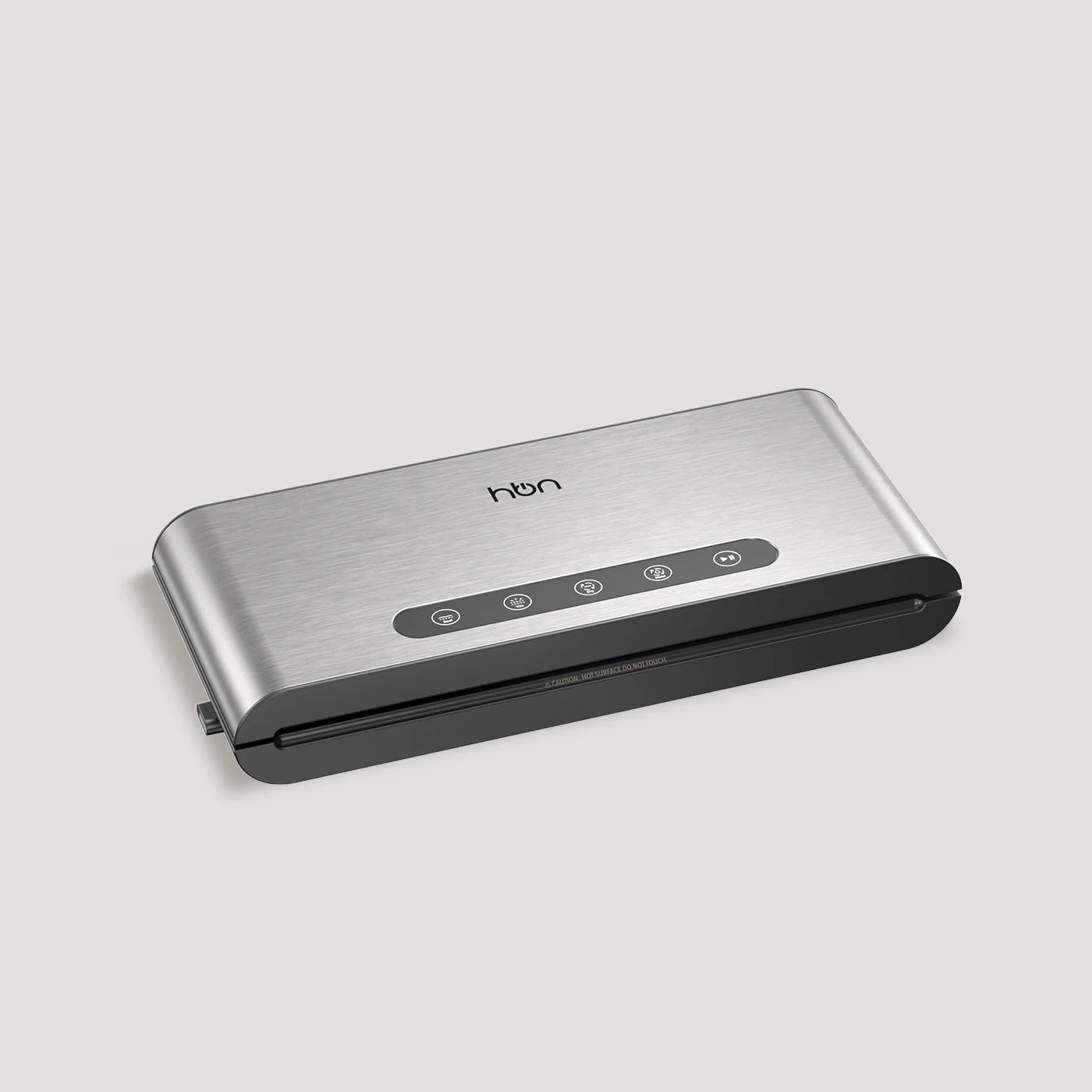 stainless steel vacuum sealer compact angled view automatic sealing device