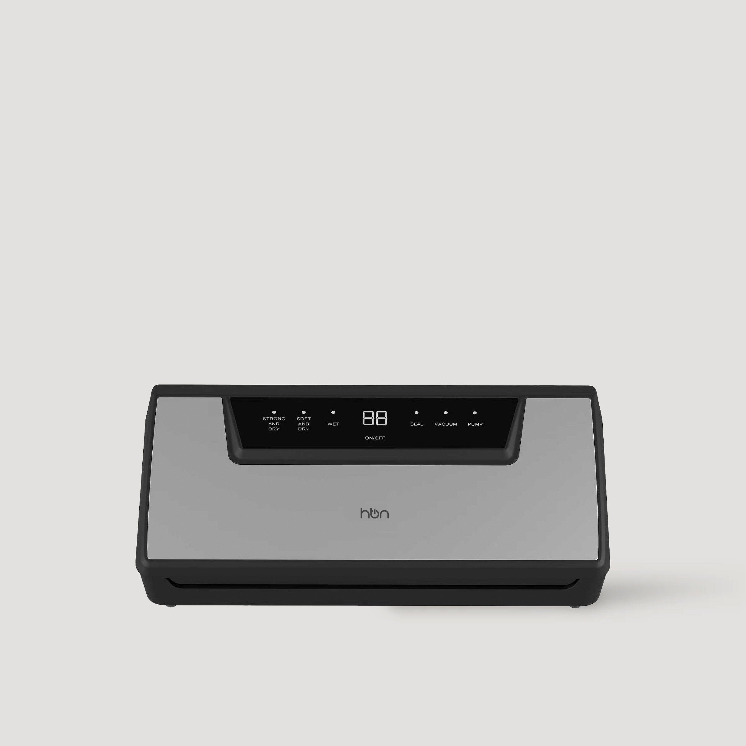 vacuum sealer machine stainless steel front view compact kitchen appliance