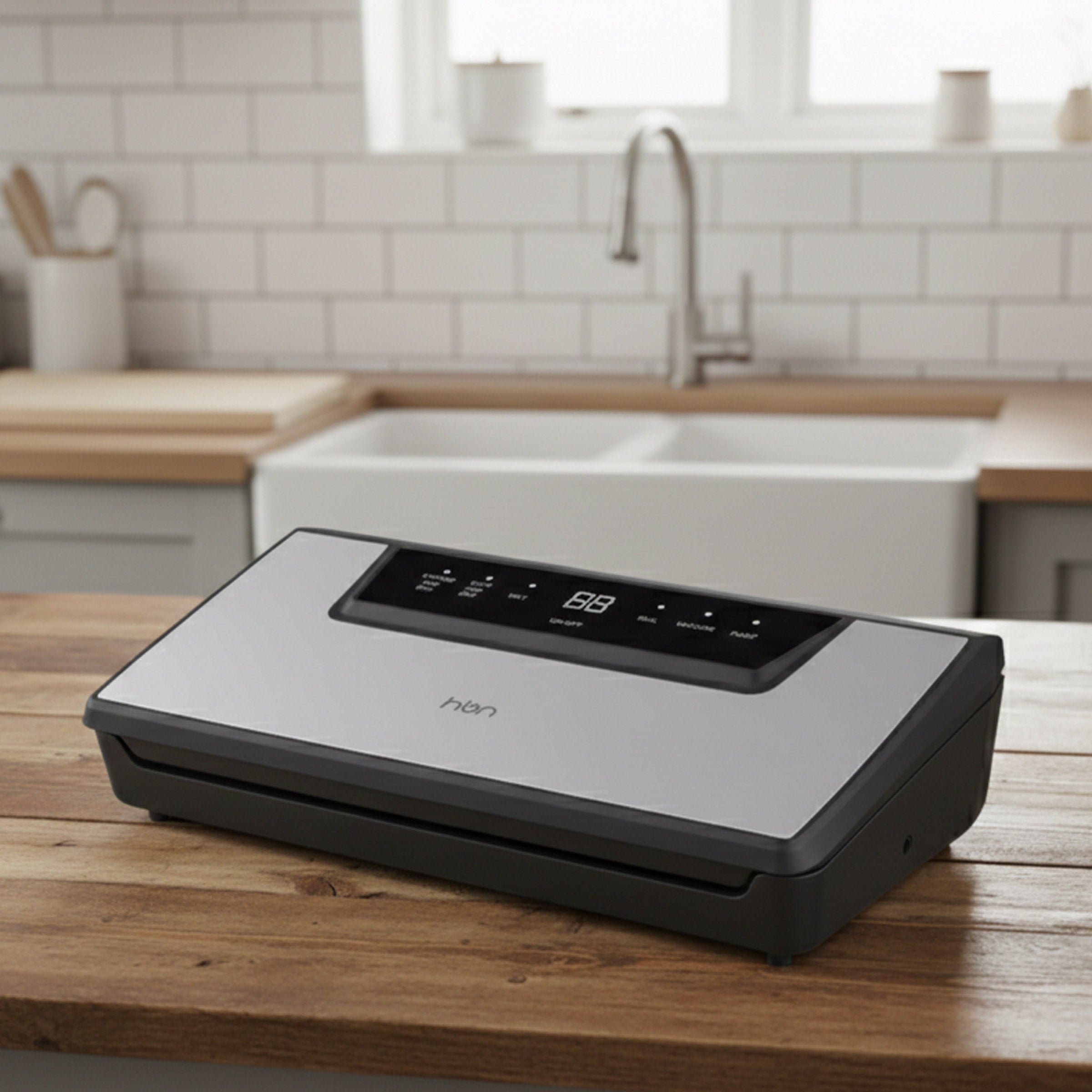 vacuum sealer machine on kitchen counter modern food storage solution